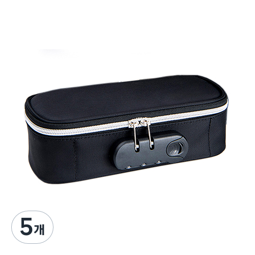 브룩스캠프 필통 파우치 대용량 수납 펜 케이스 2W084, 블랙, 5개 46,000원