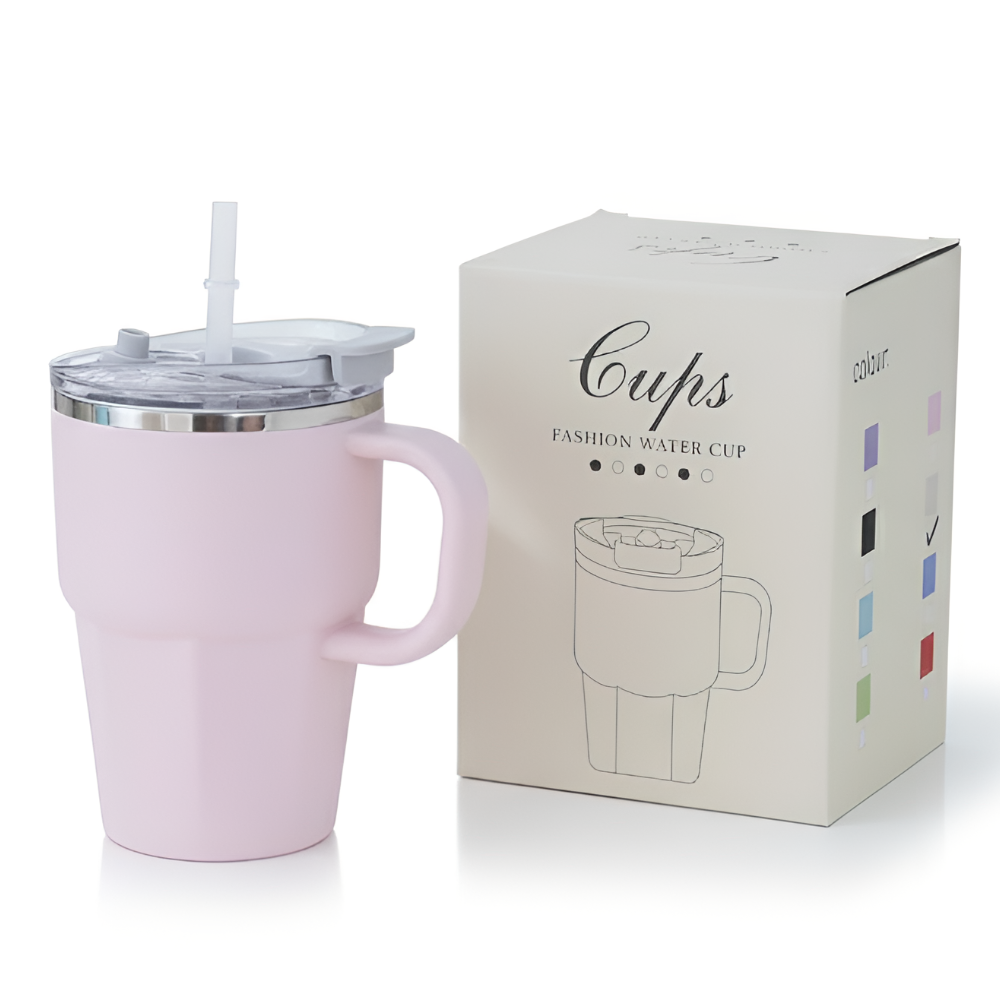 휴이즈 보온보냉 스텐 머그 텀블러, 핑크, 1개, 600ml 15,900원