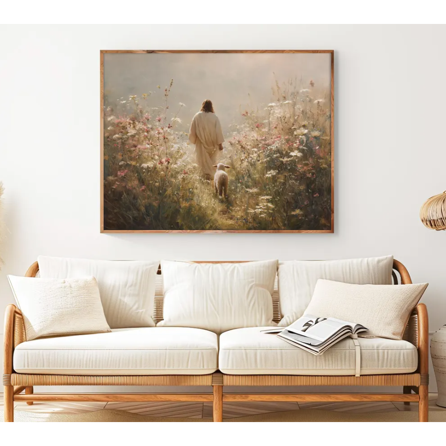 선한 목자 예수님 가로형 세로형 신앙 성경 잃어버린 양 교회 기독교 집들이 선물, 블랙 249,000원