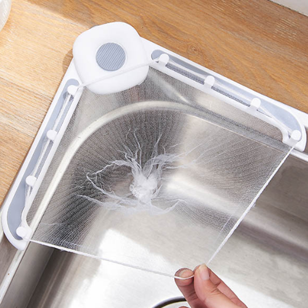 유티 싱크대 음식물 거치대 화이트 + 거름망 100p + 양면테이프 4p 세트, 1세트 6,900원