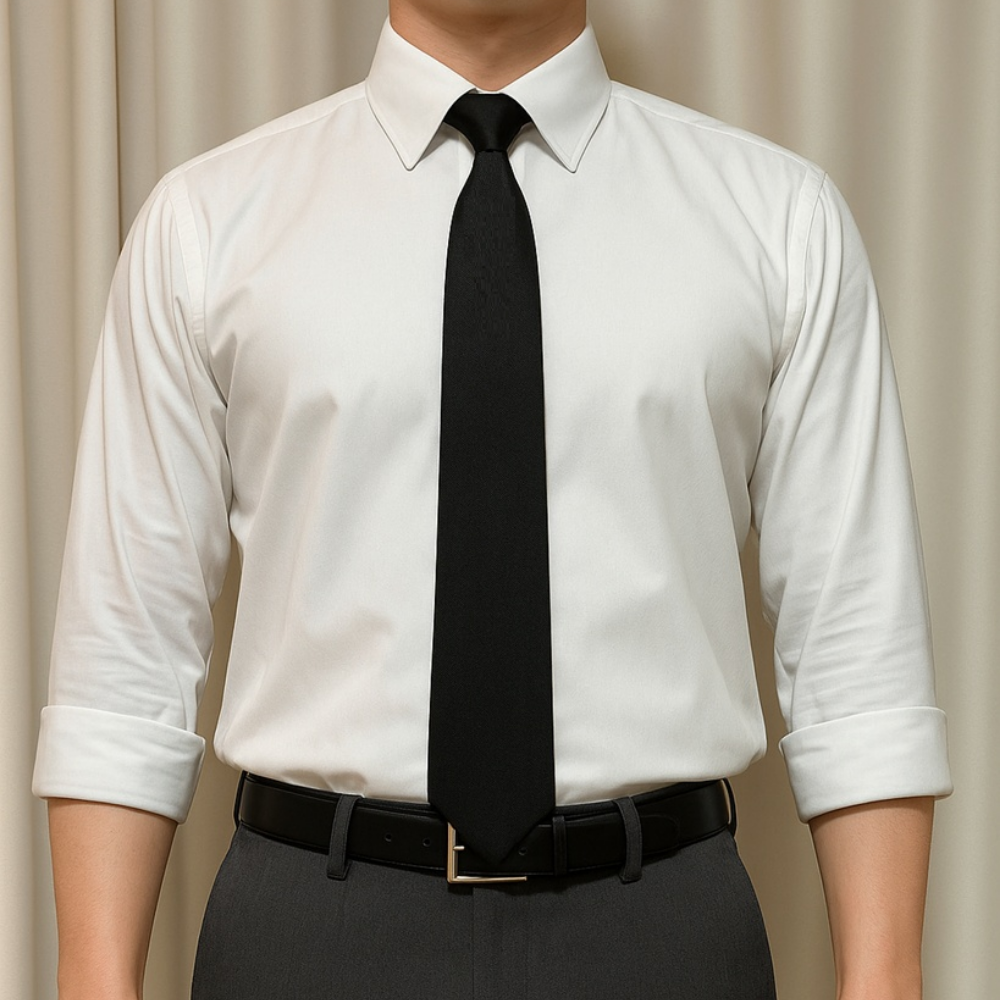 제너럴넥타이 자동넥타이 2종세트 장례식장 조문용 기본 무지 네이비 검정색 장례식 지퍼넥타이 9,900원