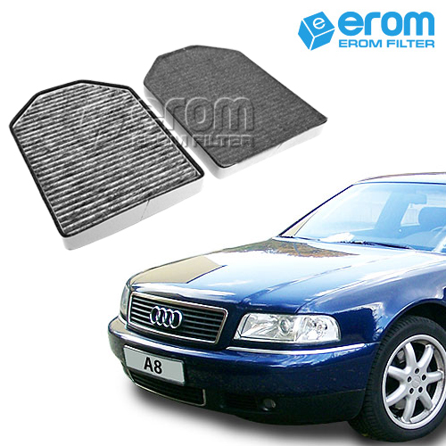 이롬필터 아우디 A3 A4 A5 A6 A7 A8 Q2 Q3 Q5 Q7 Q8 TT E-Tron 에어컨필터 프리미엄 활성탄, 1개, A8 1세대 (94~02) CUK2949-2 70,000원