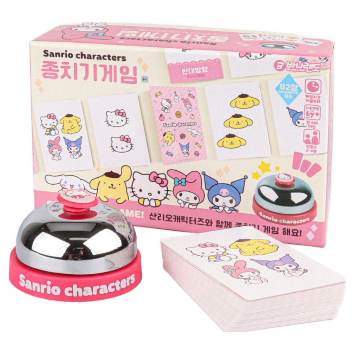 산리오 캐릭터즈 종치기 게임 2~4인용 순발력 스피드 카드놀이 가족 패밀리 어린이 방학 파티 16,000원