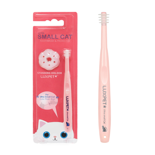 [메가텐 럭스펫] 스몰캣 소형고양이 칫솔 1개 (손가락보호 프로켁터 포함) 3,500원
