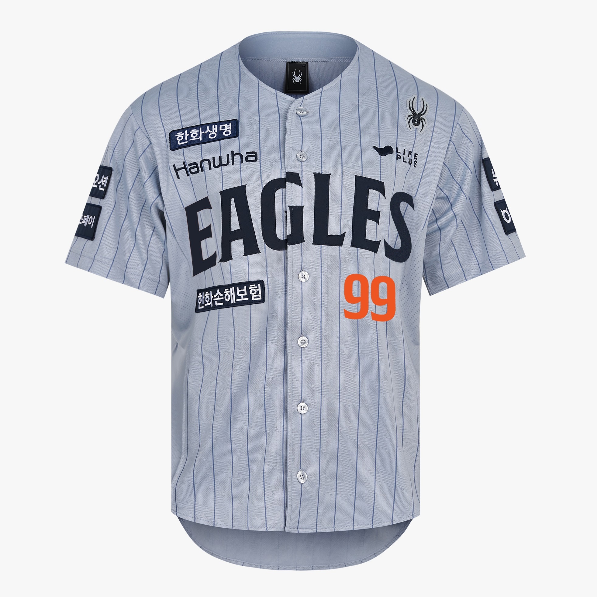 스파이더 한화이글스 25년 어센틱 원정 유니폼 티셔츠 171,990원