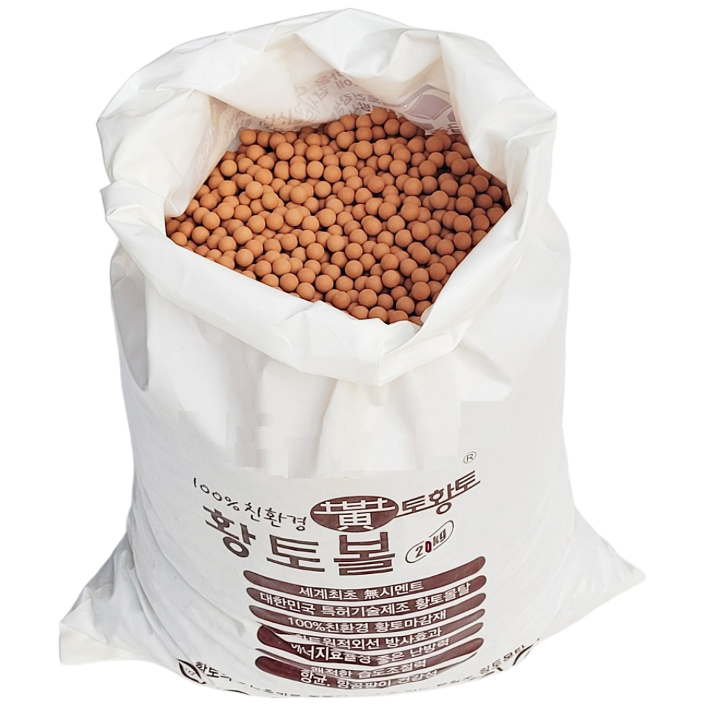 [토황토] 대용량 황토볼10mm 20kg포대/ 고품질 발지압용 지장수용 정수용 촉감놀이용 건강체험 발건강 가정 공원 야외 115,000원