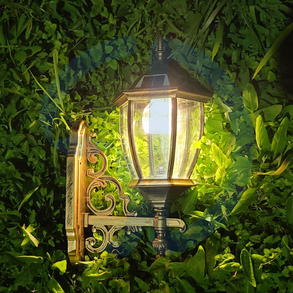 솔까든 태양광 엔틱 탑형 12LED 리모컨제어 2가지불빛 내장 벽등, 2가지불빛 135,000원