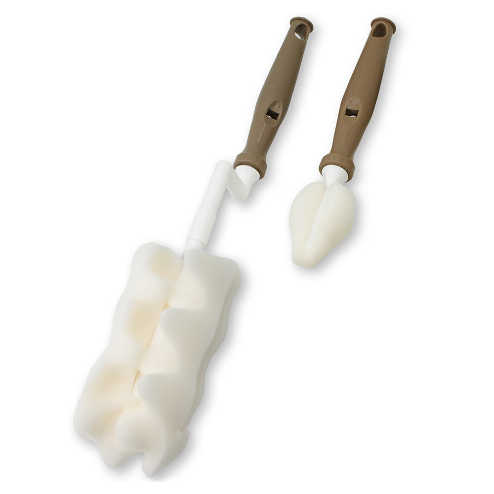 베이비베어 국내 제조 엠보 젖병솔 + 젖꼭지솔 세트 5,600원