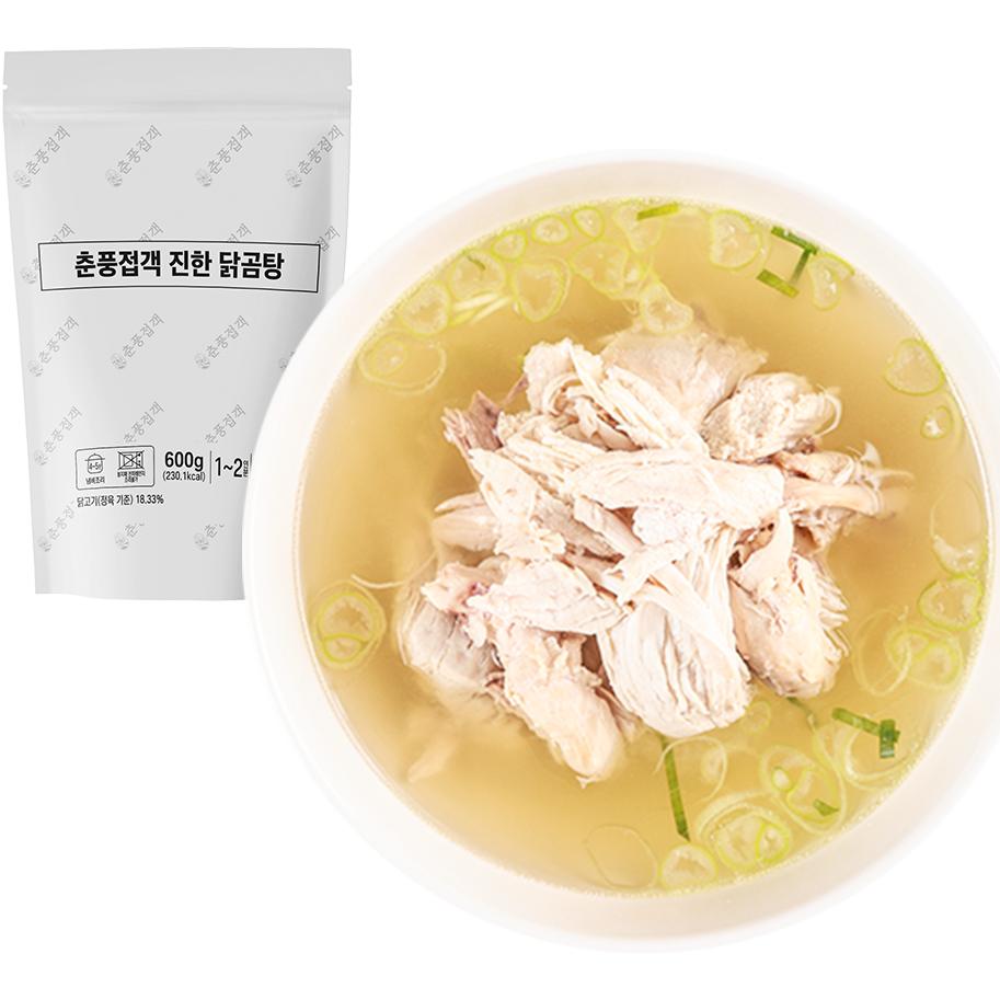 춘풍접객 진한 닭곰탕 600g 영양식 곰탕 가정식 업소용 밀키트 냉동 즉석국, 1개, 600g 4,300원