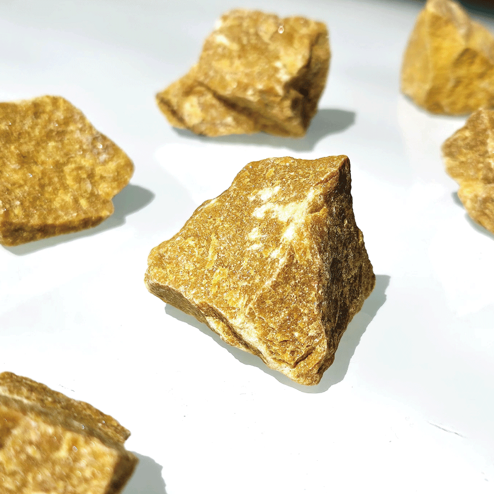 천연석 명상 차크라 러프 원석 노란 옥 힐링 파워 핸드 스톤, 300g, 1개 17,200원