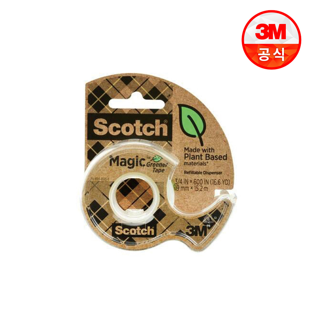 쓰리엠 스카치 매직테이프 그리너 디스펜서 18mm x 15m 123 69,300원