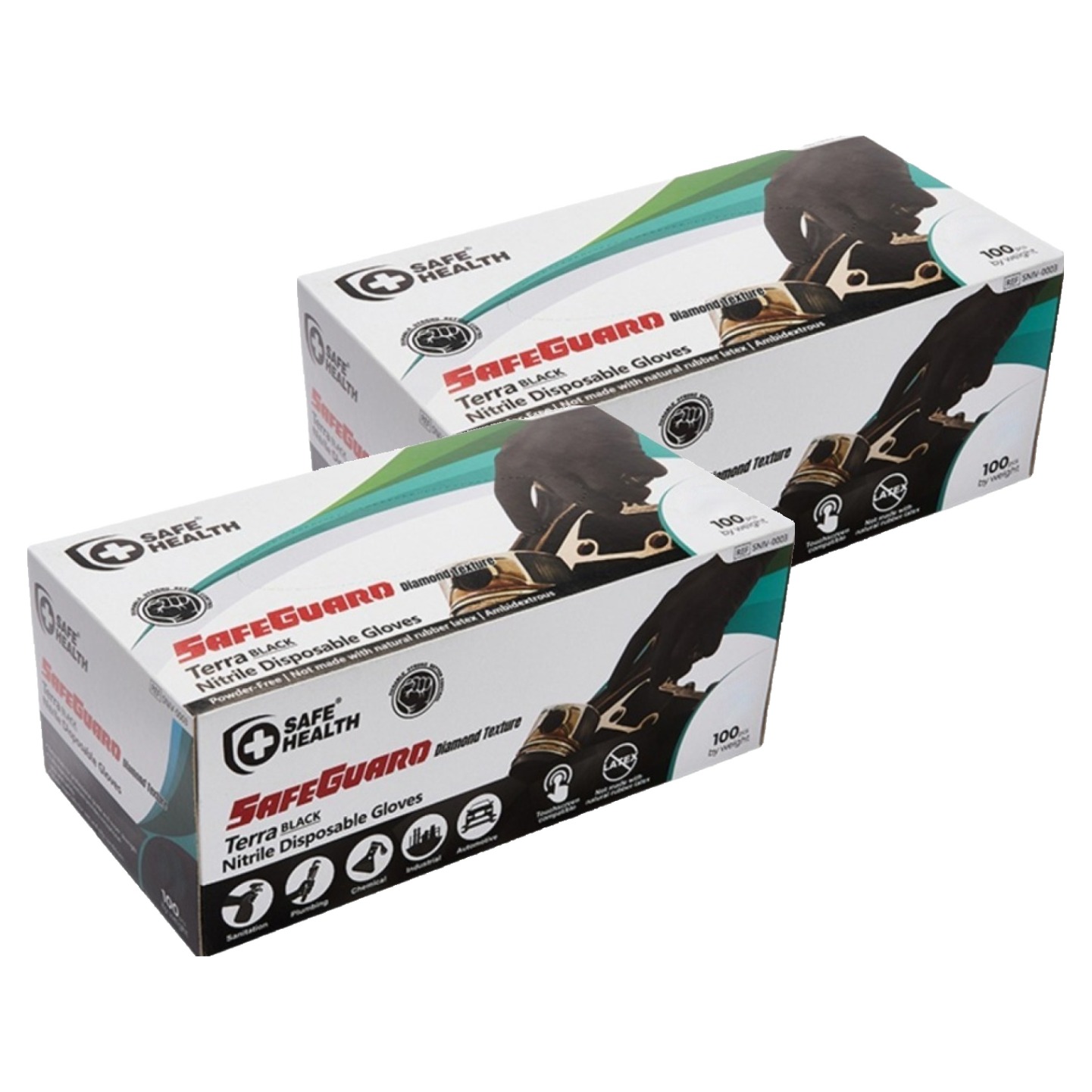 세이프헬스 세이프가드 니트릴장갑 100p, 블랙, 소(S), 2개 21,300원