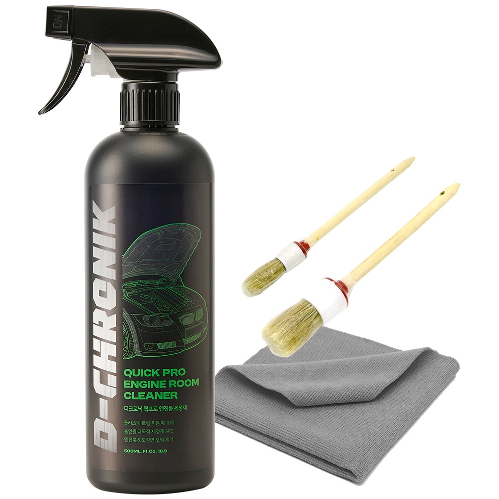 디크로닉 퀵프로 500ml 엔진룸 청소 세정제 크리너 코팅 왁스 코팅제 APC 다목적 세트, 500ml, 1세트 14,000원
