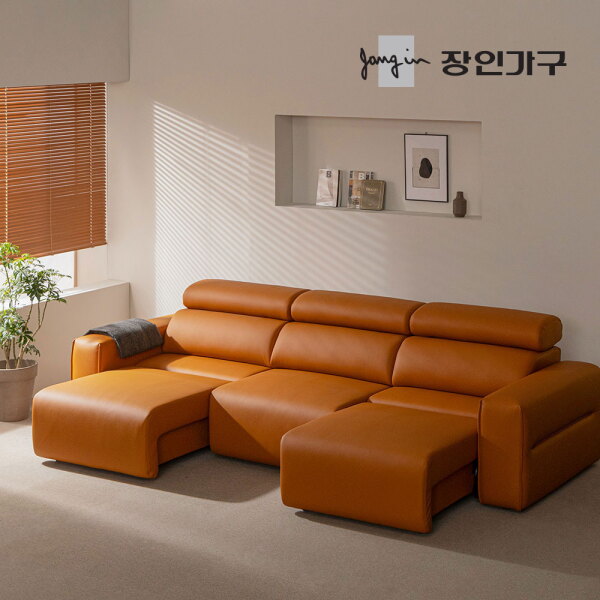[장인가구] 조디 4인 전동 모션 슬라이딩 슬라이드 무빙 가죽 리클라이너 소파 (정상가 1,200,000원/착불) ★쿠션증정★ 1,315,000원