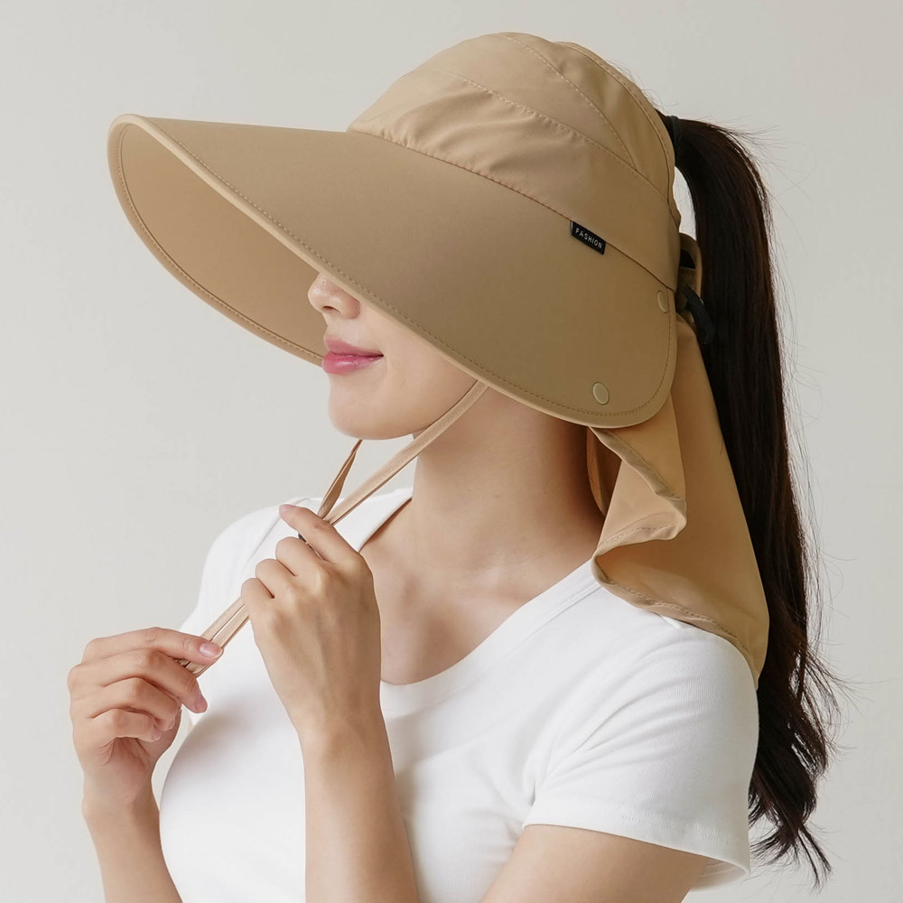 엘라운지 와이드 자외선차단 그늘막 비치 썬캡 모자 14,900원