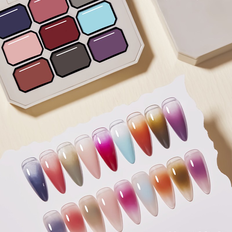 Sunnytrip 매니큐어 네일젤 9종세트 반고체 젤라틴 그라데이션 시럽젤 요거트젤, 1개, 100g, 03# 29,900원