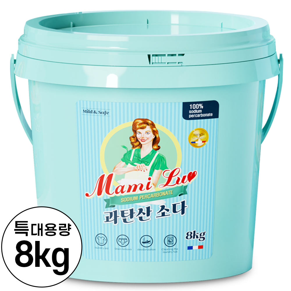 맘스럽 과탄산소다 버킷 초대용량 프리미엄 1등급원료 산소계표백제, 8kg, 1개 16,900원