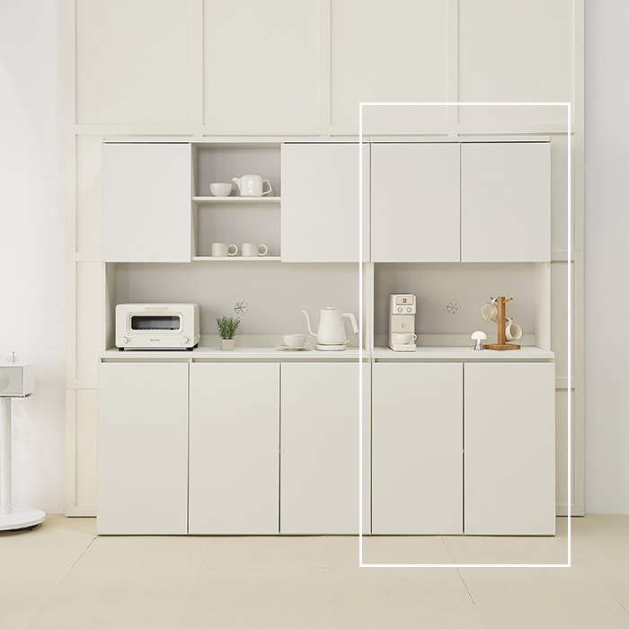 퍼스웰 카페키친 로즈1200 긴문주방수납장세트(HA_102) 224,000원