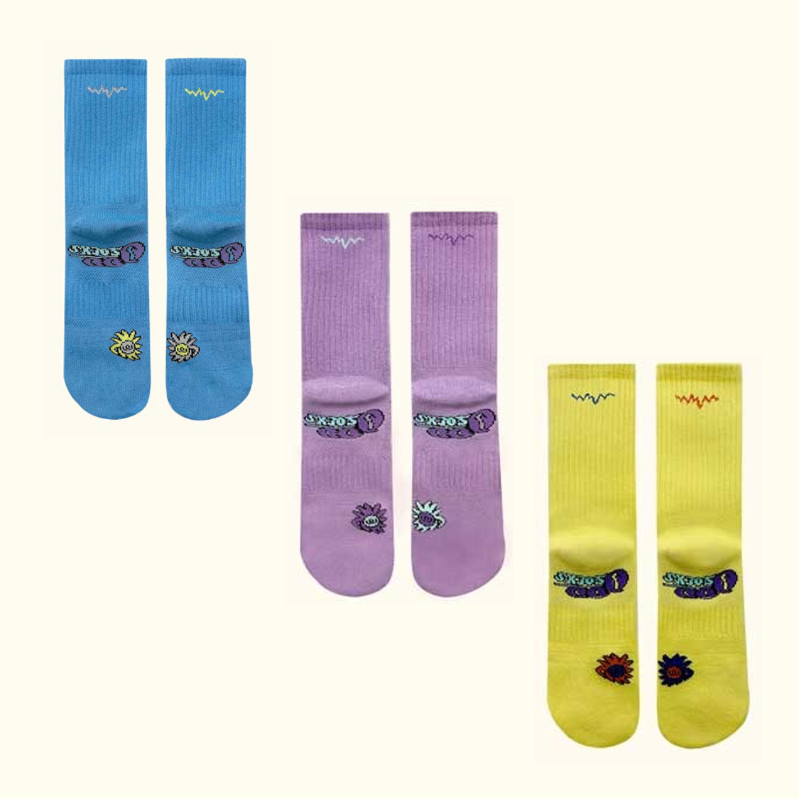 [오드삭스] 쿨맥스 퍼포먼스 컬러 러닝 크루 삭스 43,200원