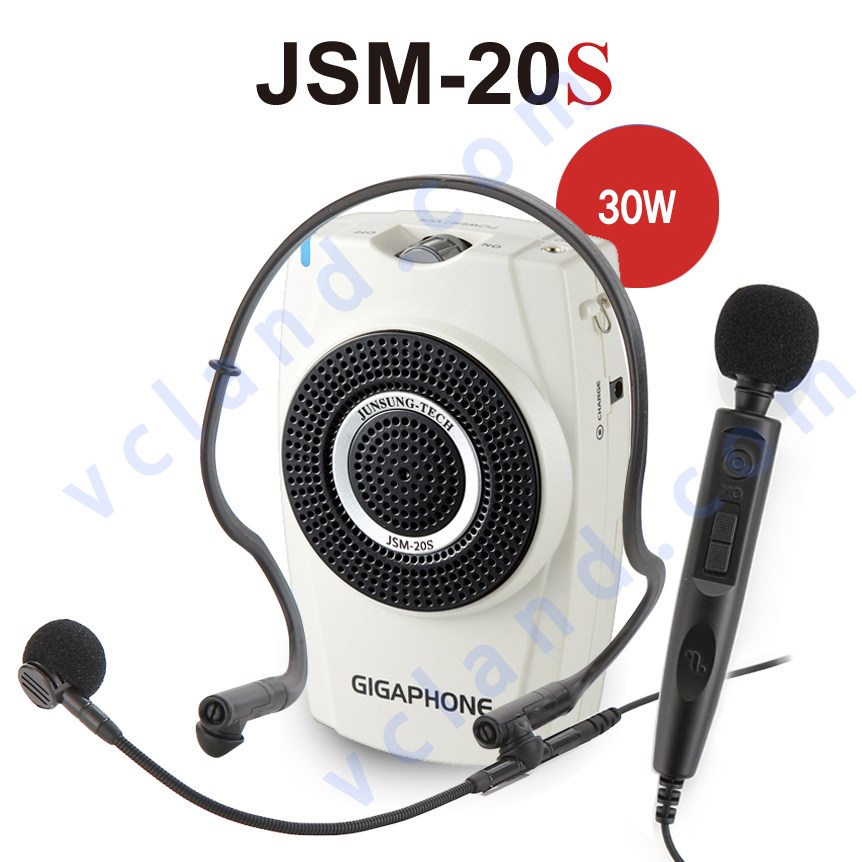 준성테크 기가폰 JSM-20S 강의용마이크 수업용마이크 선생님마이크 학교 학원 교실 가이드 야외 해설사 다양한 옵션 선택 가능, 기가폰 JSM-20S (핸드 + 아이셋) - 한정특가, 1개 119,000원