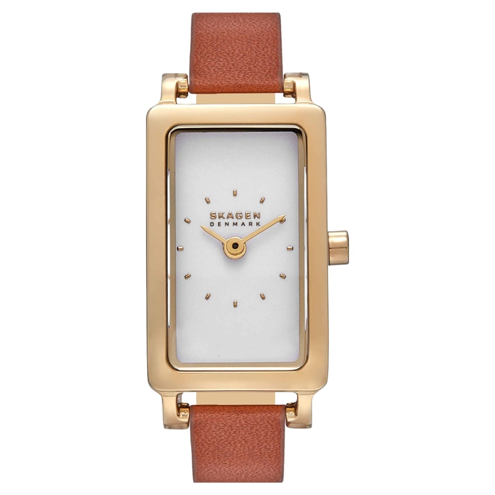 스카겐 여성용 하겐 스퀘어 가죽시계 SKW3149 172,180원