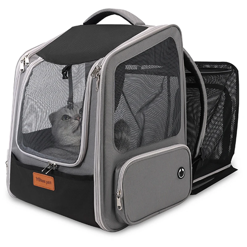 우주비 통기성 캡슐, 휴대용 접이식 운송 소모품, 애완 동물 캐리어, 고양이 강아지 배낭 여행 가방, 01 Black Expandable 127,900원