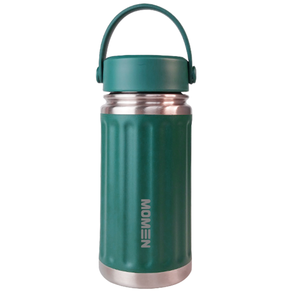 모멘 아루가 스텐 텀블러 이중진공 보온병 보온보냉 손잡이달린 304스테인리스 예쁜텀블러 에코트리카페, 세라믹_그린, 2개, 450ml 39,300원