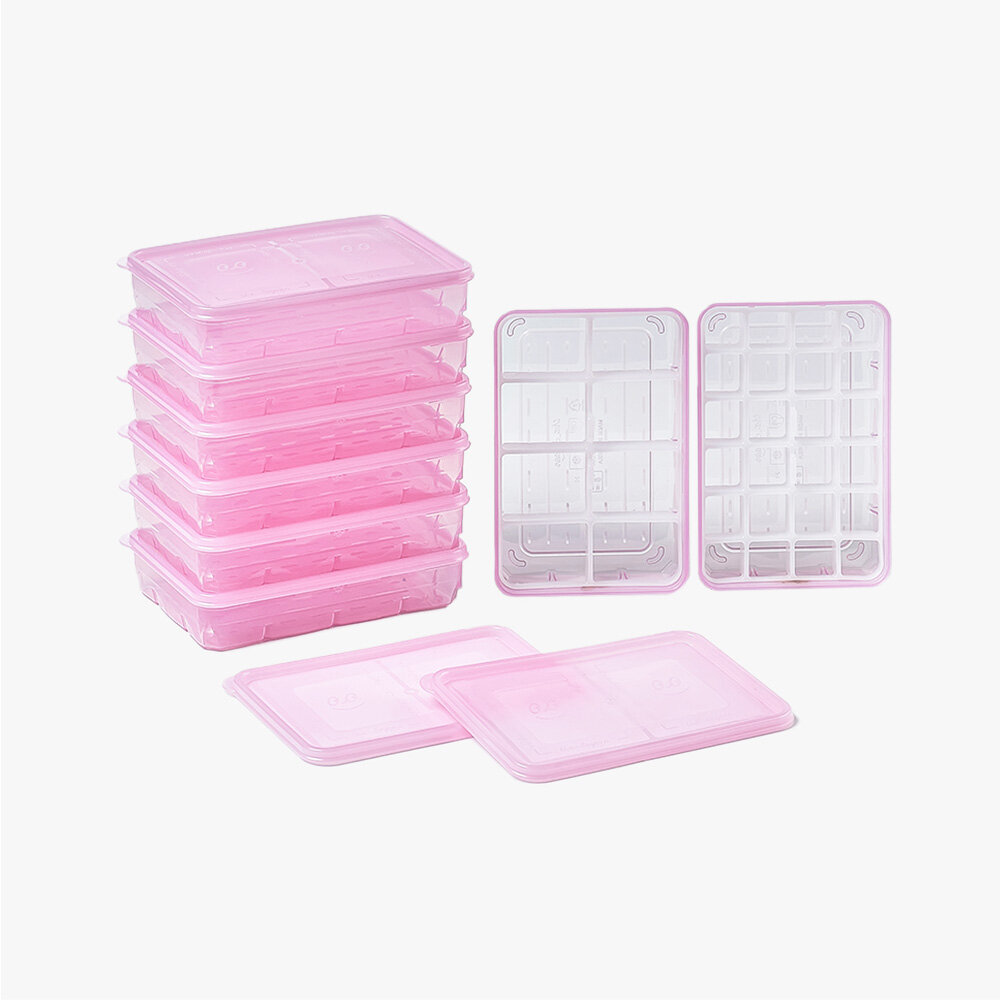 땡스소윤 냉동실 전용 밀폐용기 7호 칸칸이 세트 48,000원