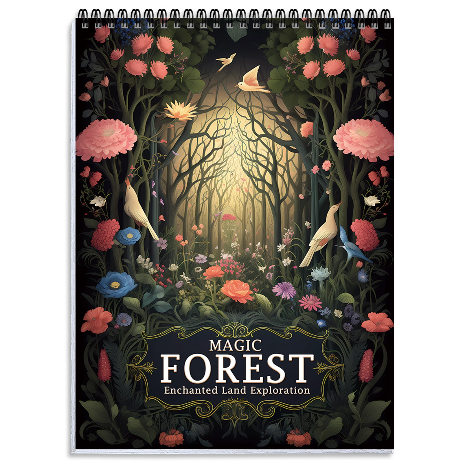 성인용 색칠책 컬러링북 마법의 숲 테마 스트레스 해소와 힐링을 위한 그림 색칠하기 어른 취미생활 초보자를 위한 컬러 드로잉북 쉽고 재밌게 즐기기 13,500원