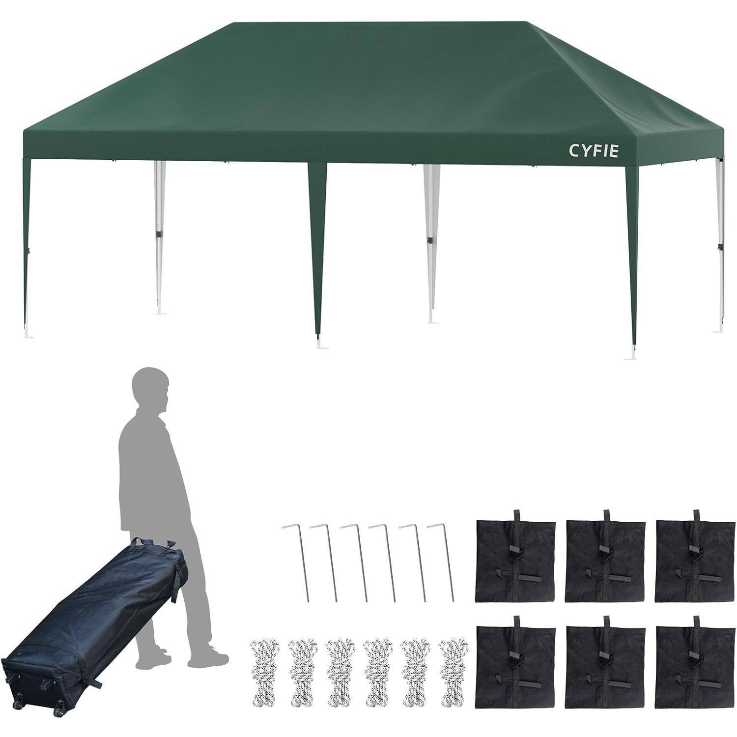 텐트 천둥천막 접이식 캐노피 천막 지붕형 몽골텐트 접이식 캐노피차양막 행사용 방수  3x6 193,000원