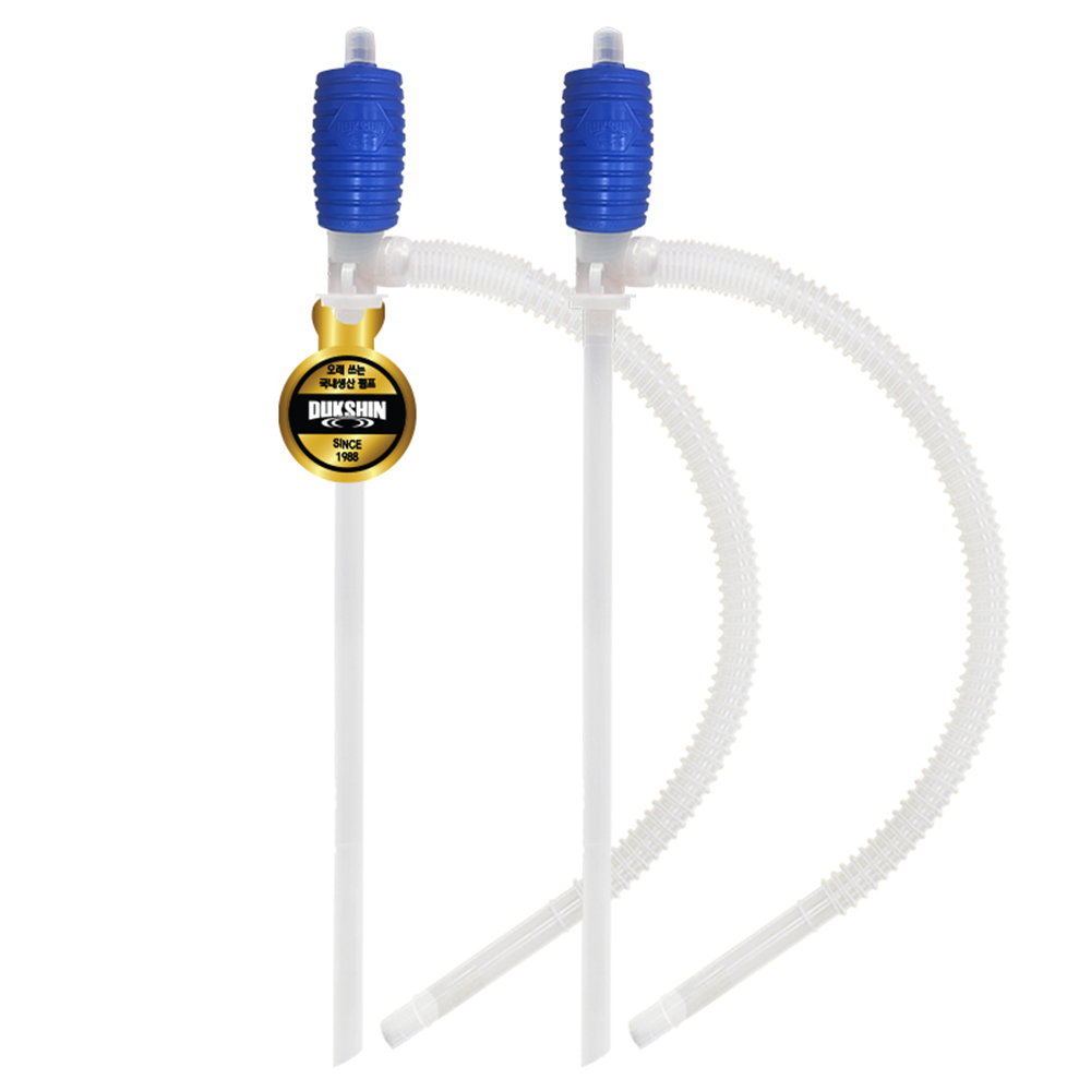 덕신 국내생산 수동 자바라 호스 사이펀 펌프 수족관 어항 청소 청색 4,900원