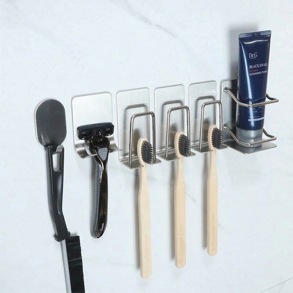 안젤로 무타공 스텐 욕실 칫솔걸이세트 11,900원