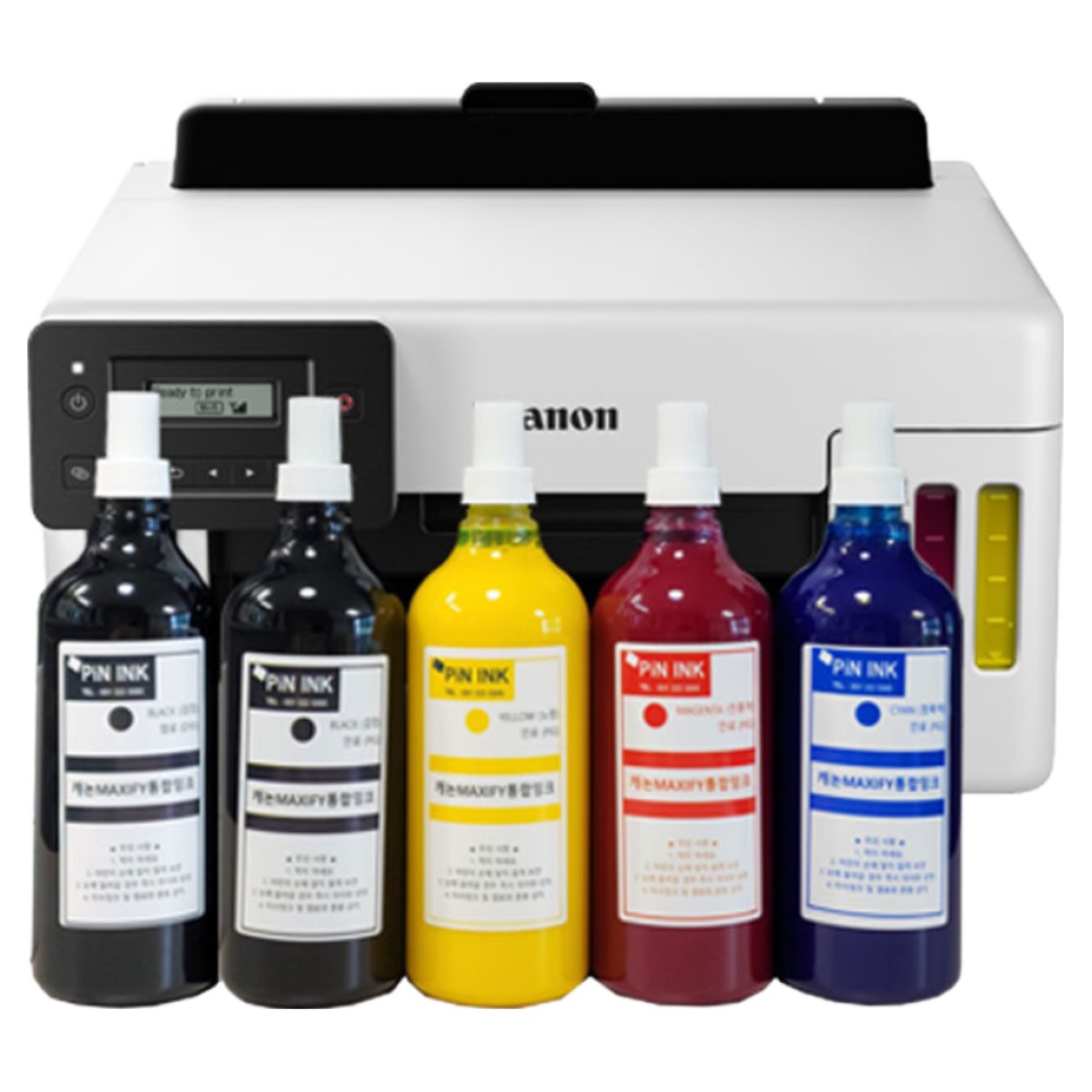 MAXIFY 캐논맥시파 GX5091+ 특대용량 핀잉크 2500ML 7만장출력 전부포함 무한프린터 인쇄전용 고속인쇄 빠른인쇄 gx5090 hp8210 hp8100 j3520w상위모델 432,000원