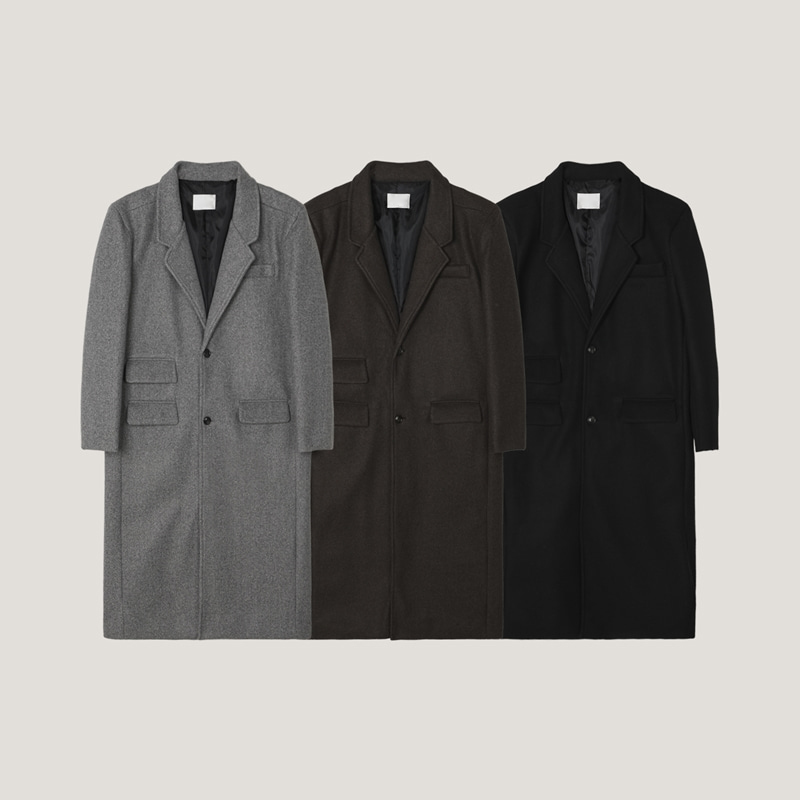 베넬리 울 싱글 코트 (3color) 89,000원