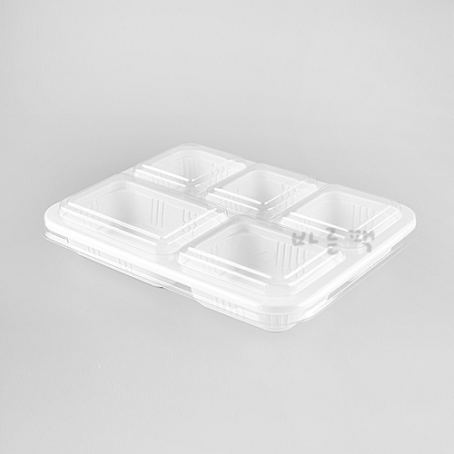 TY 2116-5A 도시락용기 (5칸) 800개 세트 일회용 포장 배달 용기 백색, 1개, 800개입 145,000원