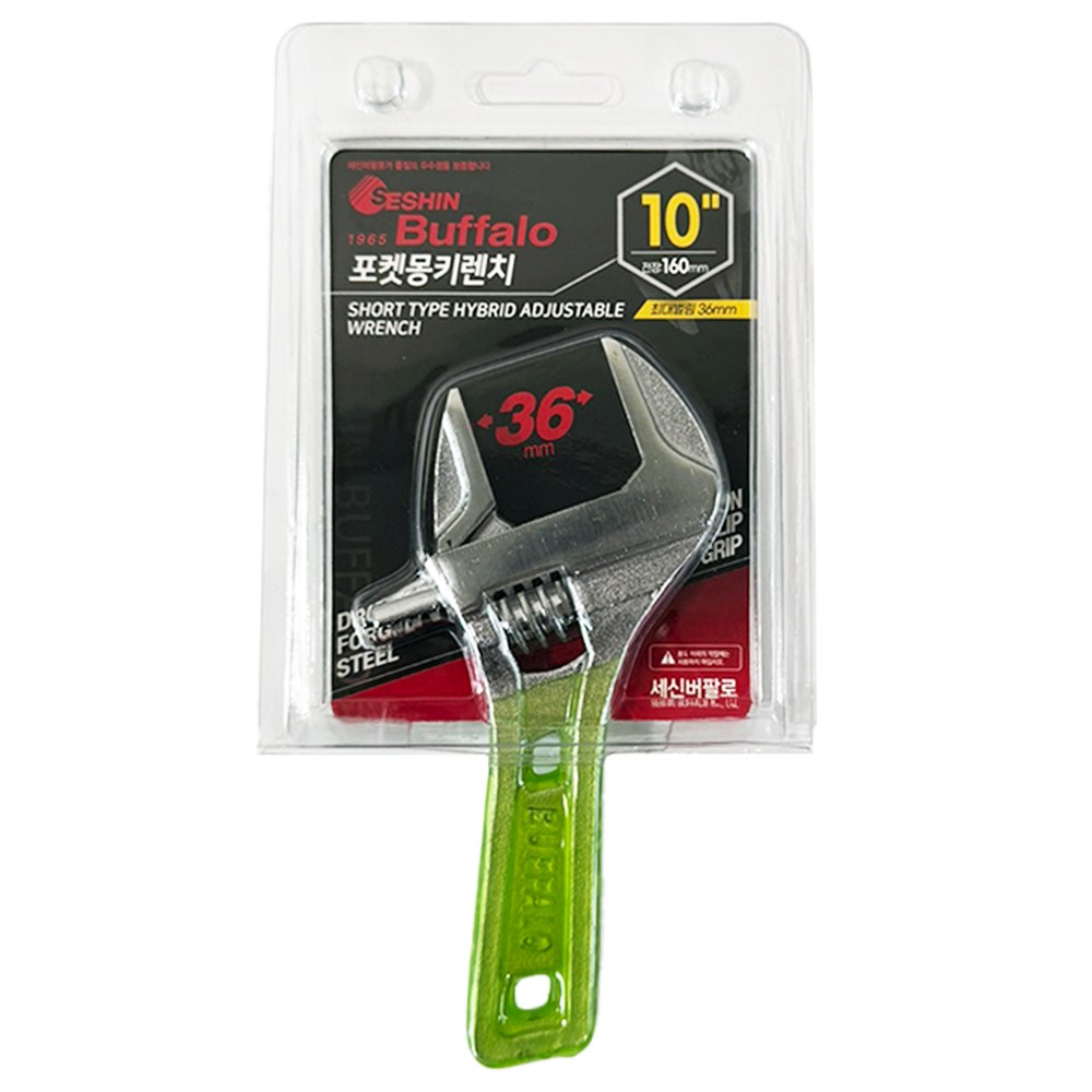 세신버팔로 고품질 숏타입 포켓 멍키 렌치 S10인치 랜덤 발송 10,180원