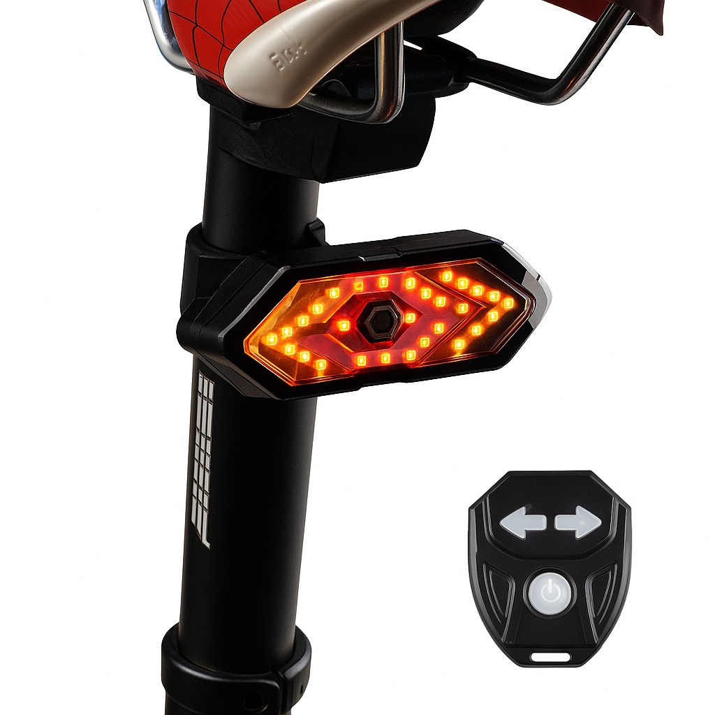 아띠꼴로 자전거 방향지시등 킥보드 무선 깜박이 후미등, 1개, 단일색상 14,500원