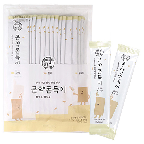 순수한집 곤약쫀드기 현미맛, 375g, 1개 7,900원