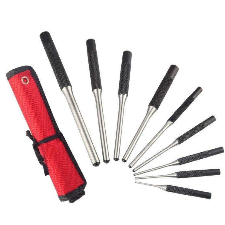 핀 펀치 세트 9종 - 크롬 바나듐 강철 - 롤 파우치 포함 정밀 수공구 20,760원
