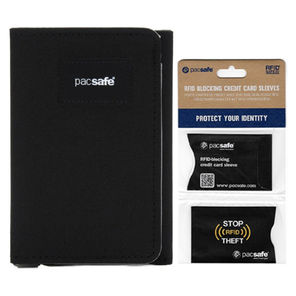 팩세이프 RFID 세이프 트리폴드 3단 반지갑 + 카드슬리브 2p 세트 65,000원
