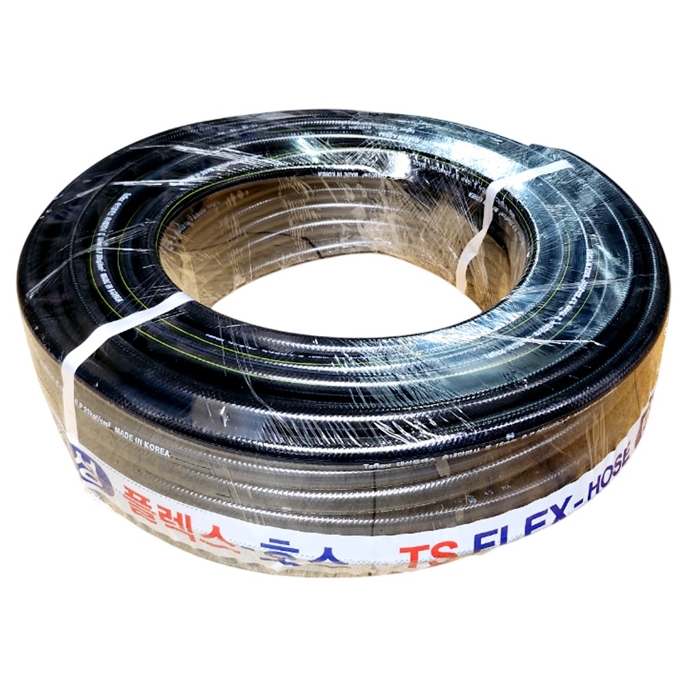 국산 흑편사 호스 19mm X 40M 이끼방지 녹조방지 흑고압 농업용 가정용 다용도 물호스 31,400원