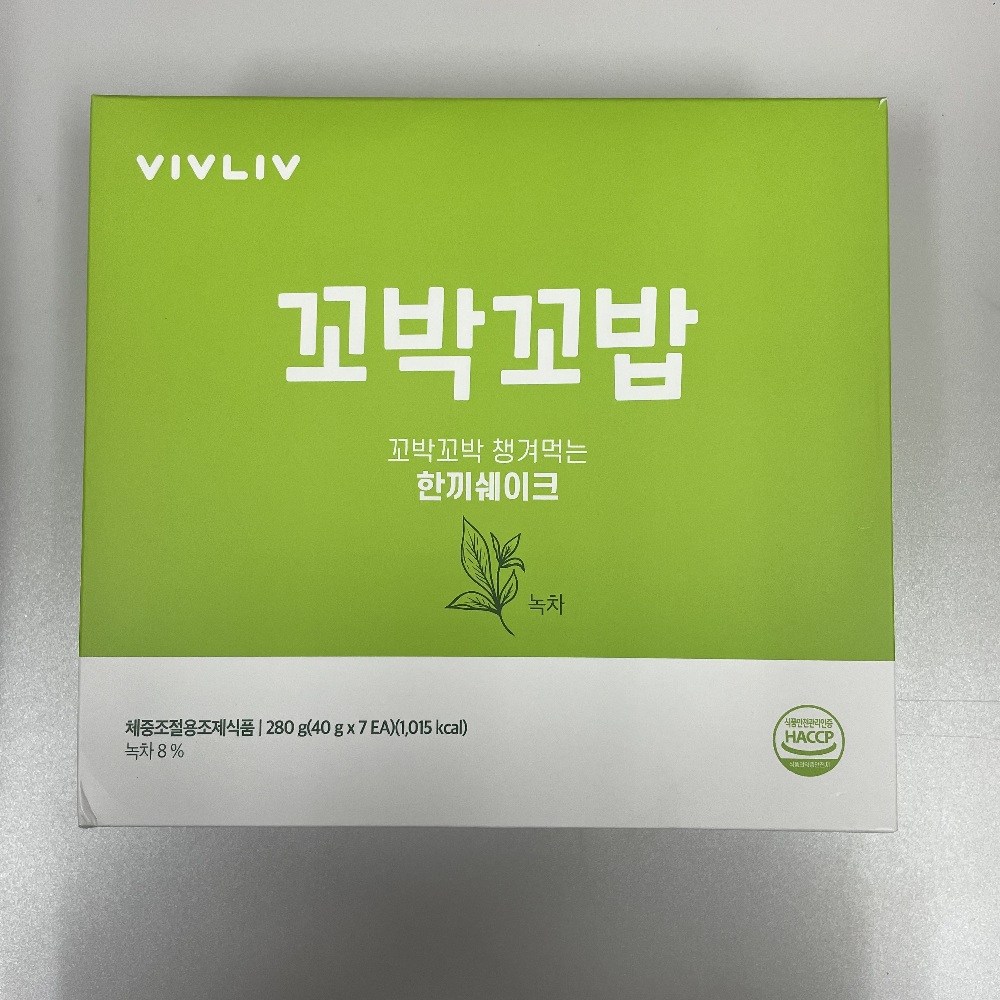 비브리브 꼬박꼬밥 식사대용 녹차 맛 한끼 쉐이크 21,900원