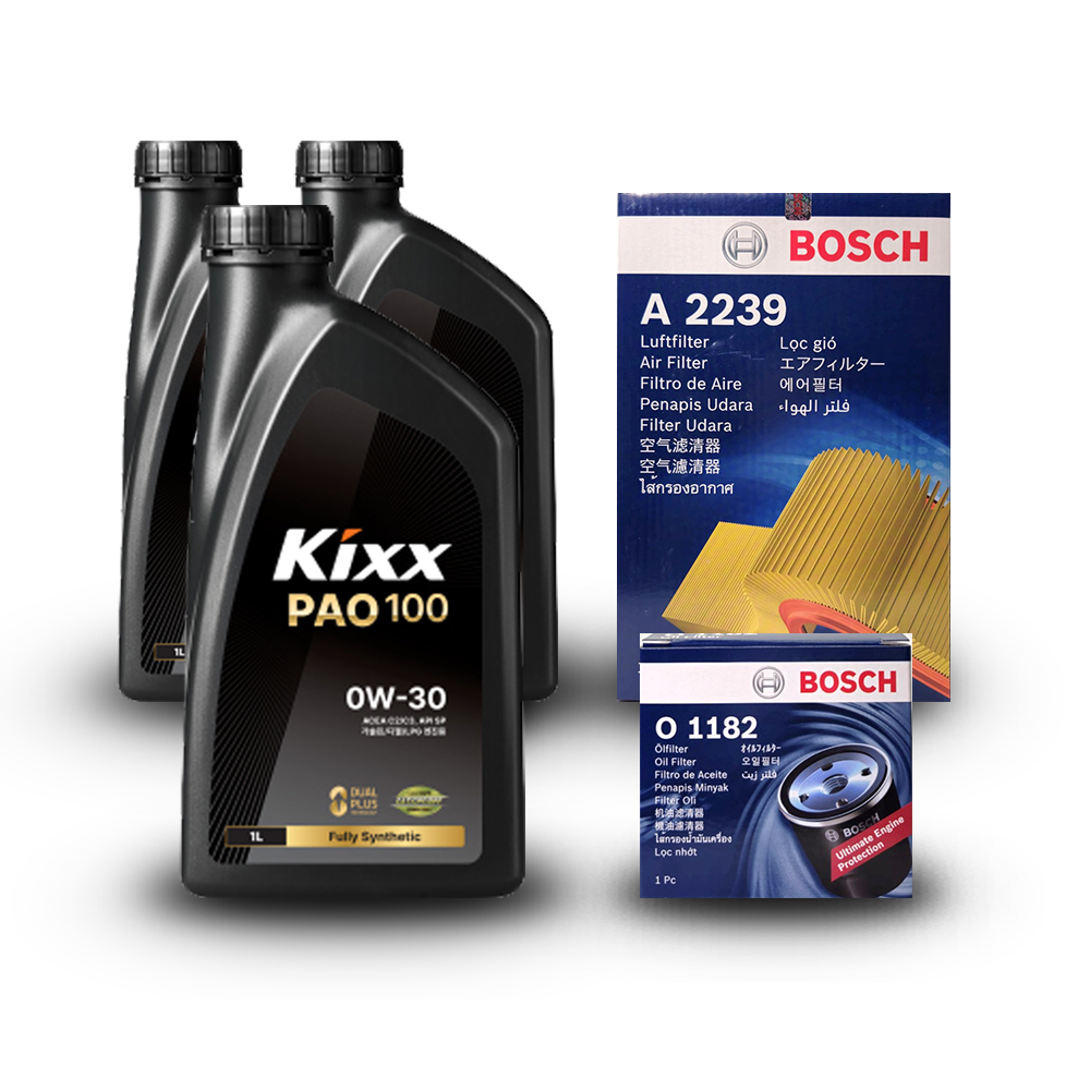 더 뉴 봉고3 23년11월 이전 (PU) 2.4 LPG 엔진오일세트 킥스 파오100 0W30 (PAO100) (구) 파오1 96,700원