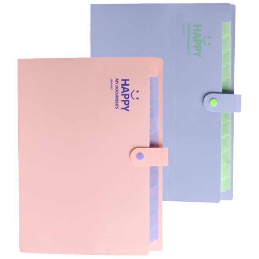 아코디언 파일 스마일 바인더 화일 13칸, 1개, 핑크1+퍼플1 10,920원