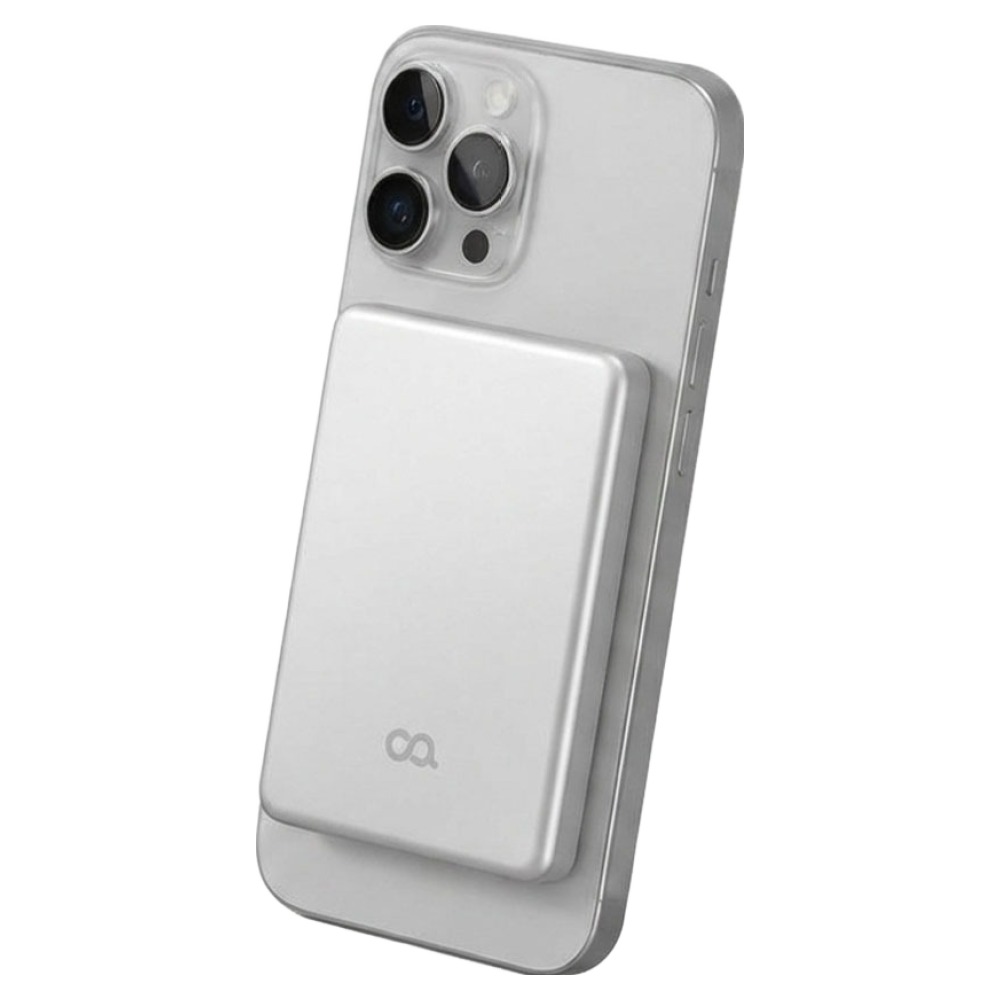 오아 퀵맥 15W 맥세이프 초슬림 무선 충전 보조배터리 5000mAh, OBAT-005SI, 실버 19,800원