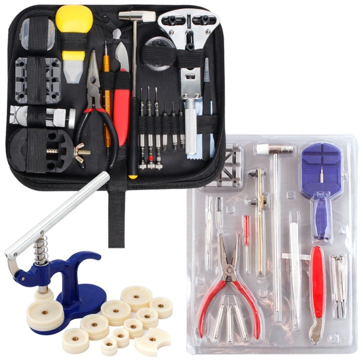 KCJ 시계수리공구세트 시계줄공구 손목시계수리공구 스프링바 시계덮개 클램프 배터리 건전지 시계줄 교체 오프너 뚜껑 핀 11,900원