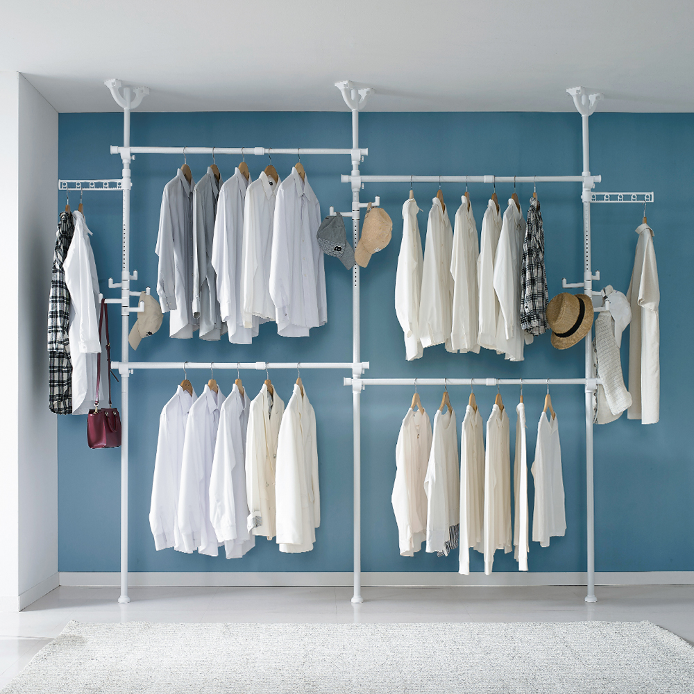 이지온 캑터스 드레스룸 행거 고정식 EOC32-304, 화이트 156,100원