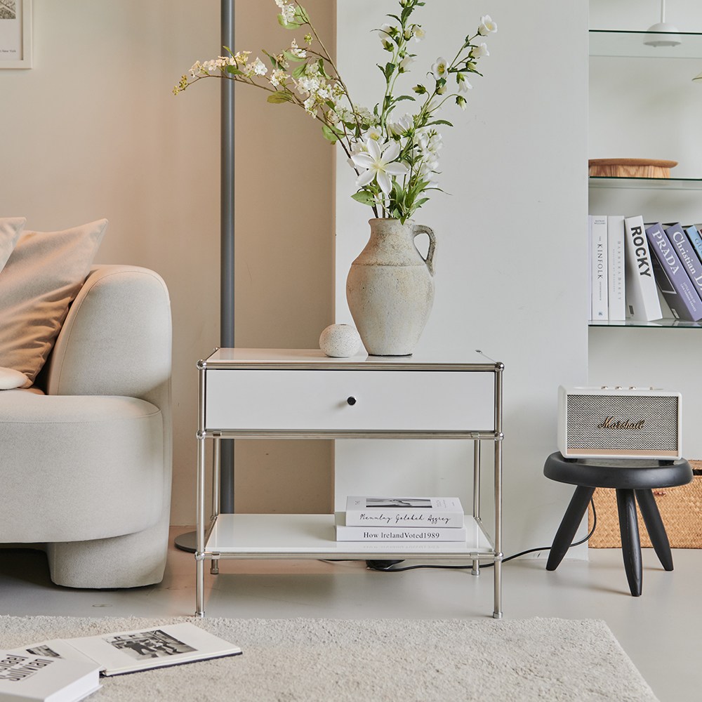 휴룸 미드센츄리 모듈 600 협탁, 1개, 화이트 176,000원