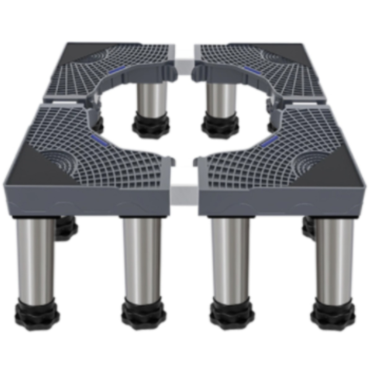 내집클로버 세탁기 받침대 20cm 12발 높이조절 드럼 통돌이 건조기 소음차단 강화 프레임, 1개, NZ-SG20cm12-GRAY 73,900원