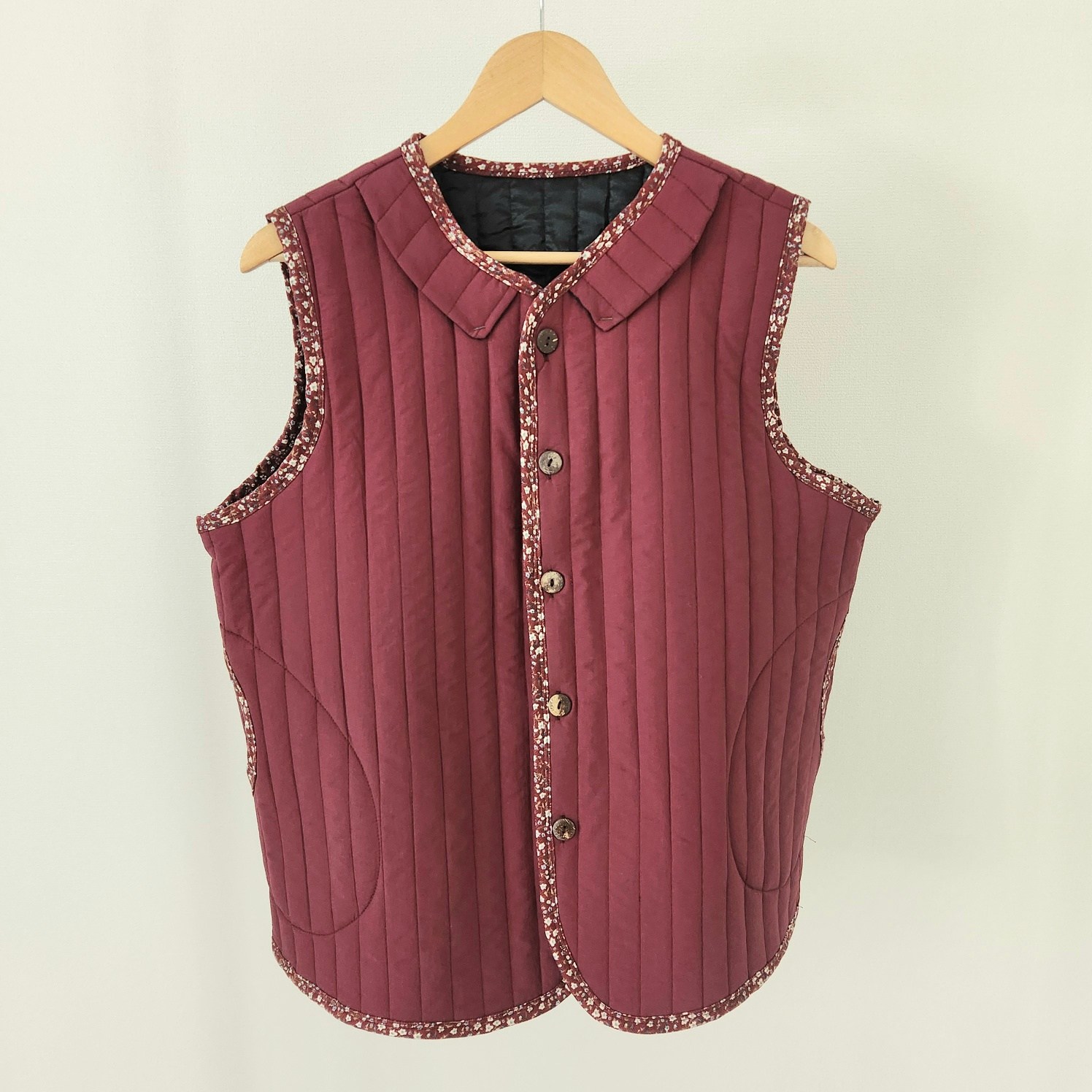 겨울 여성 누빔조끼 플라워 김장 촌캉스룩 요양원 9,820원